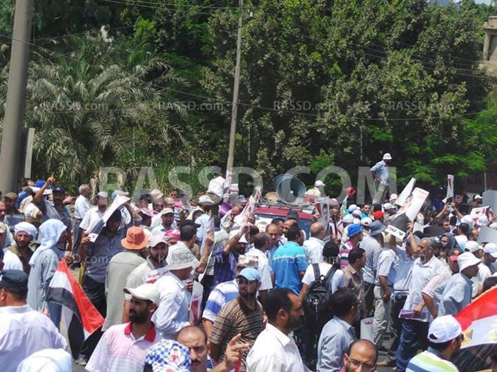 وقفة لرافضي الانقلاب أمام مصنع توشيبا