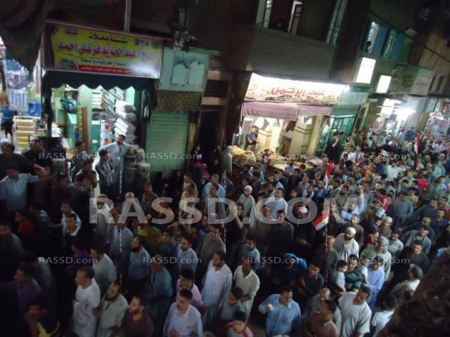 انقطاع الكهرباء أثناء مسيرة رافضة للانقلاب بسوهاج