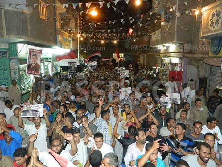 مسيرة حاشدة بالمنيا في مليونية ليلة القدر