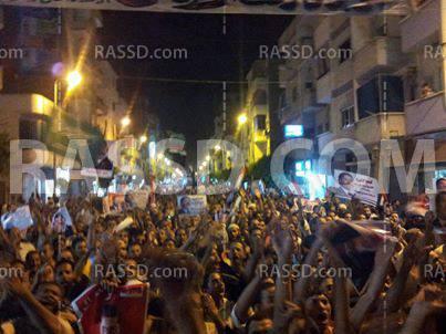 الآلاف يجوبون شوارع نجع حمادي لرفض الانقلاب