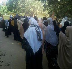 مسيرة لـ”نساء ضد الانقلاب” بالدقهلية