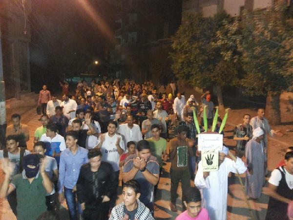 مسيرة لأهالي “البحيرة” رفضًا للانقلاب