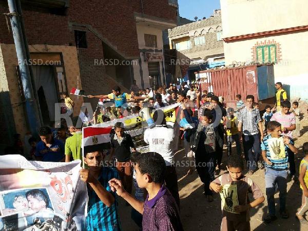 مسيرة لأهالي “الشبول” في “الدقهلية” مطالبة بالقصاص للشهداء