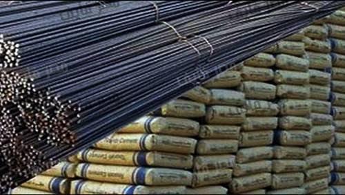 مواد البناء: حديد المصريين يسجل 5900 جنيه للطن.. وإسمنت النصر 620