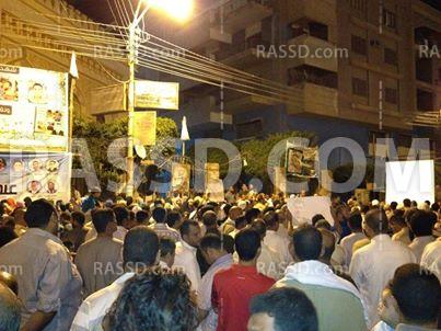 تجمع مؤيدي الشرعية بميدان المديرية في بني سويف