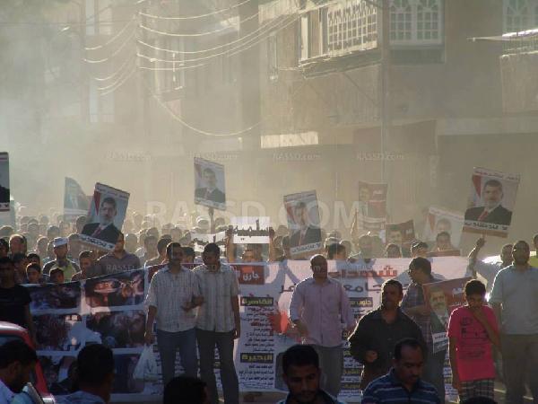 مسيرة بالفيوم ضد الانقلاب في ثالث أيام عيد الفطر