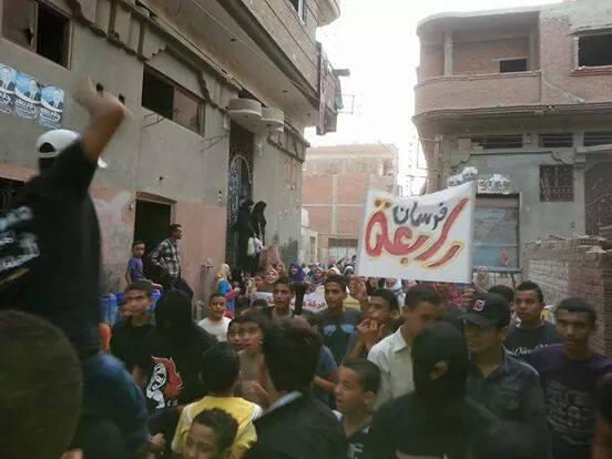 مسيرة ممهدة لانتفاضة 14 أغسطس في قرية السكاكرة بالشرقية