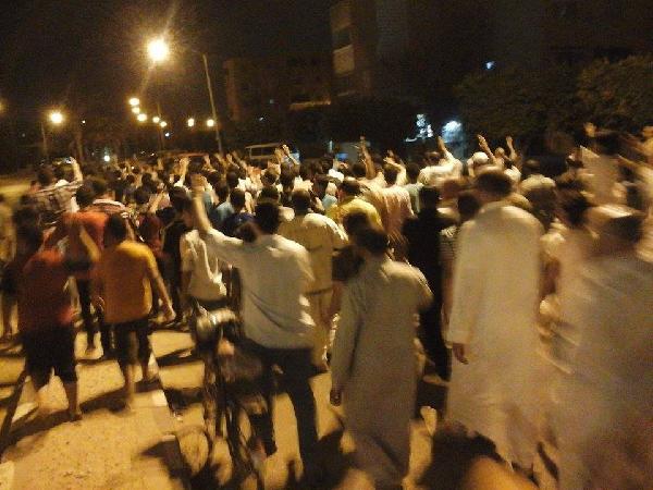 المنوفية تتظاهر تمهيدًا لانتفاضة 14 أغسطس