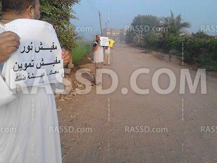 سلسلة بشرية لحركة “7 الصبح” في “ميت غمر” بالدقهلية