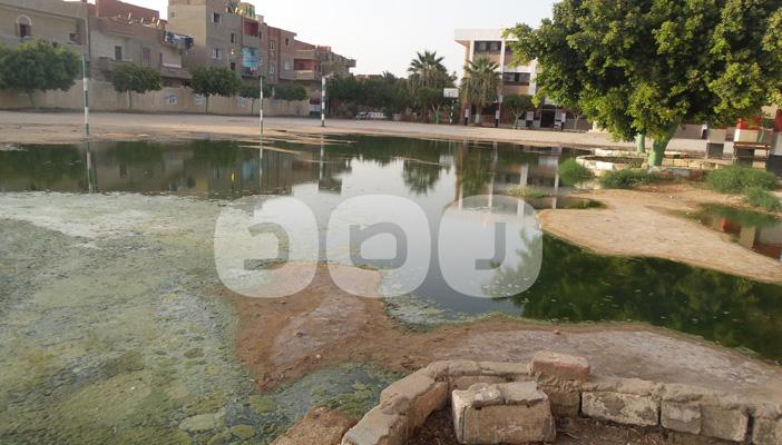 مياه الصرف تغرق مساكن “سنورس” والأهالي : عندنا ترعة  زي “التفريعة”