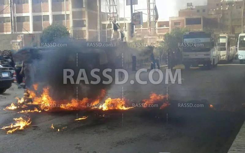 مع اقتراب ذكرى مجزرة الفض.. الثوار يقطعون الطريق في”شبرا الخيمة”