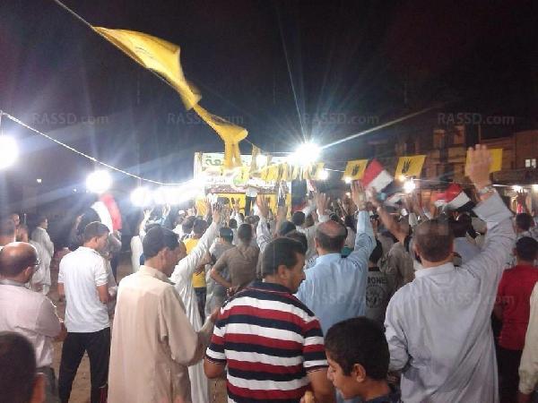 رافضوا الانقلاب يشيدون منصة بـ”كفر الشيخ”