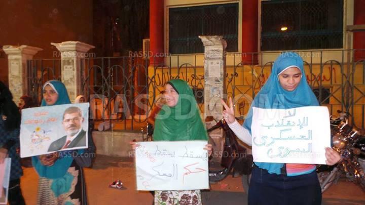 وقفة لطلاب ضد الانقلاب ببنى سويف