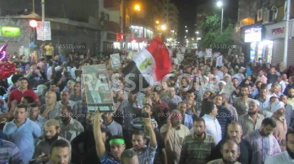 بث مباشر من مسيرة مدينة بلبيس بالشرقية