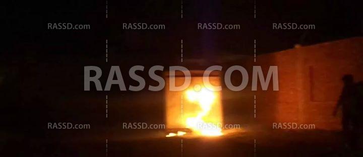 قطع الطريق الدولى بدمياط وتعطل السكة الحديد