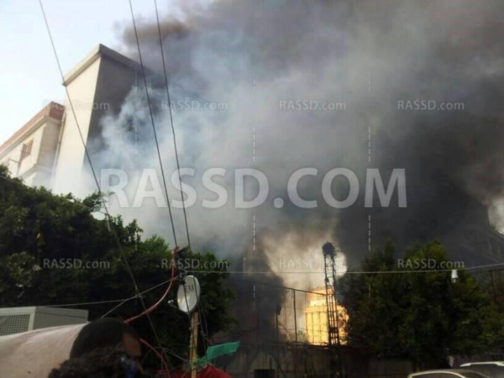 فض اعتصام رابعة وإحراق المستشفي الميداني