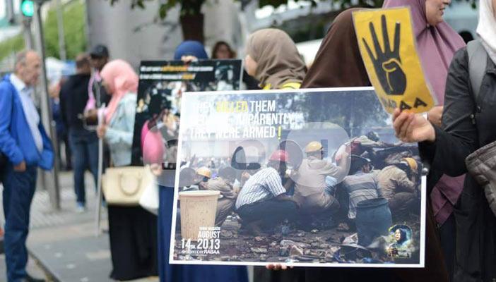 بالصور.. مظاهرات عالمية في ذكري مذبحتي “رابعة” و”النهضة”