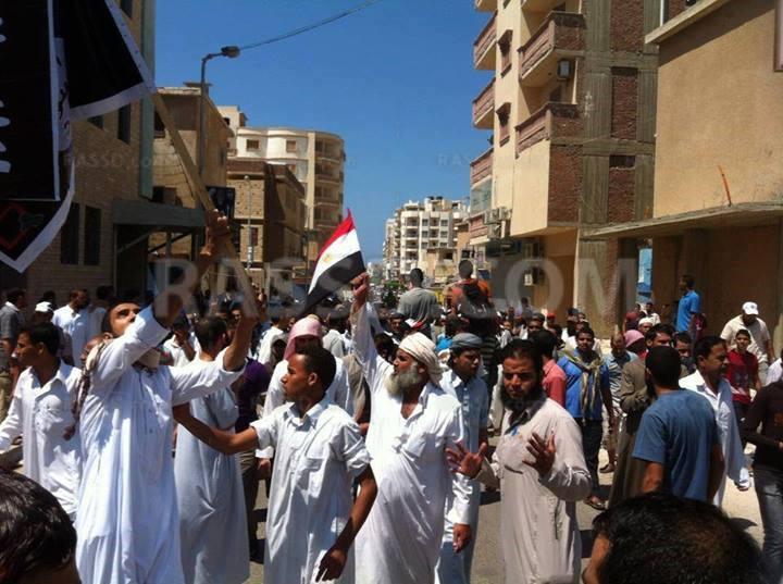 مسيرة بمطروح ضد مجازر فض الاعتصام