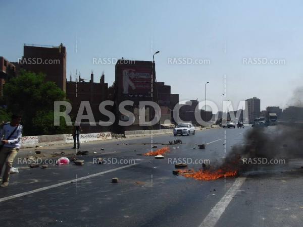 مجهولون يقطعون طريق”دائري الحفرية” في “الجيزة”