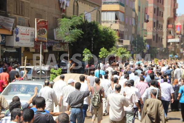 صور | مسيرة مناهضة للانقلاب في “الوراق” بـ”الجيزة”