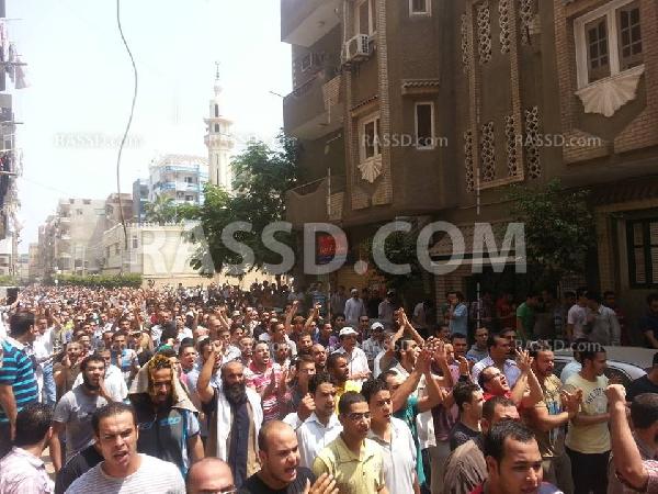 المنصورة تشتعل بهتافات”الشعب يريد إعدام السفاح “