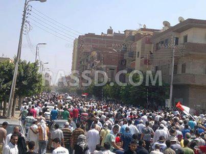 مسيرة بالإسماعيلية لعشرات الآلاف الرافضين للانقلاب