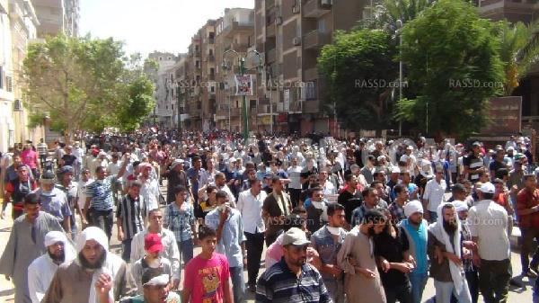 عشرات الآلاف في مسيرات منددة بمجزرتي رابعة والنهضة بأسيوط