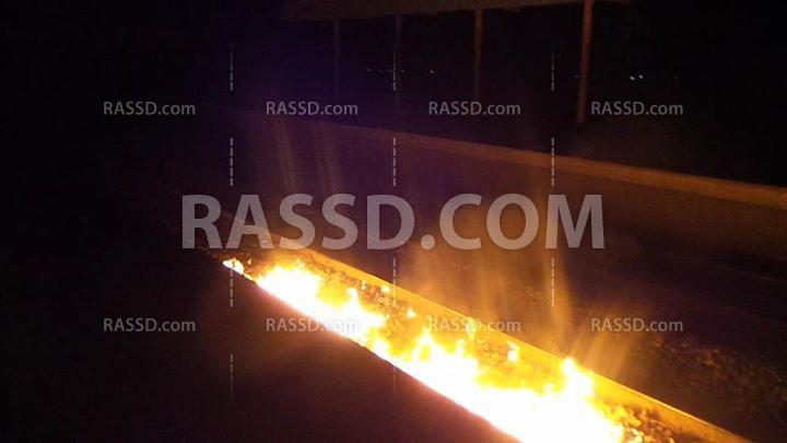 مجهولون يشعلون النيران بسكك حديد الأقصر