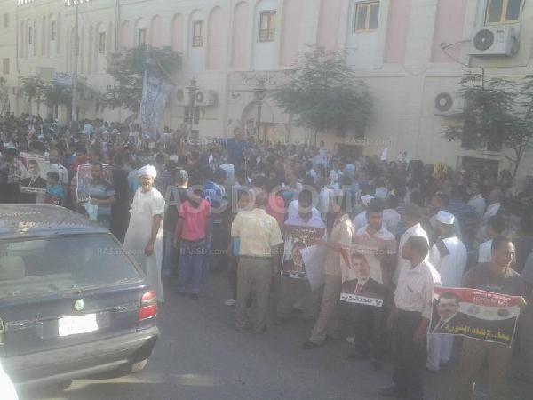 وقفة حاشدة ضد الانقلاب بميدان الشهيد في سوهاج