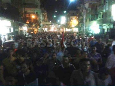 مسيرة حاشدة بأسيوط لكسر حظر التجوال