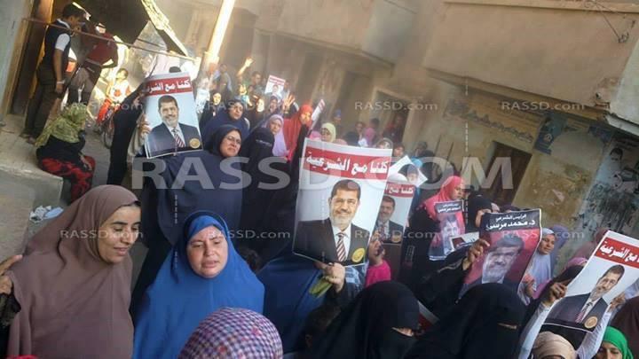 مسيرة  بهرية رزنة في الزقازيق ضد الانقلاب العسكري