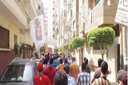 مسيرة بالزقازيق بالشرقية تنديدا بالانقلاب العسكرى