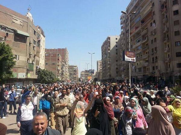 انطلاق مسيرة بالعمرانية فى جمعة “القصاص مطلبنا”