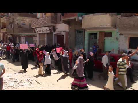 مسيرة بدلجا بالمنيا تضامنا مع غزة