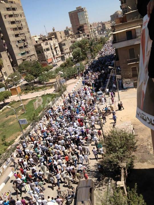 الفيوم تحتشد ضد الانقلاب