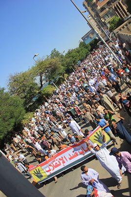 أهالي سوهاج يخرجون رفضًا للانقلاب في جمعة الشهيد