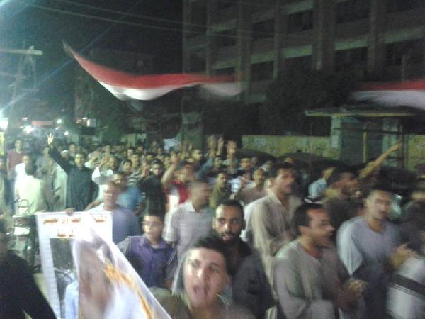 الأمن يفرق بالقوة مظاهرات رافضي الانقلاب بسوهاج