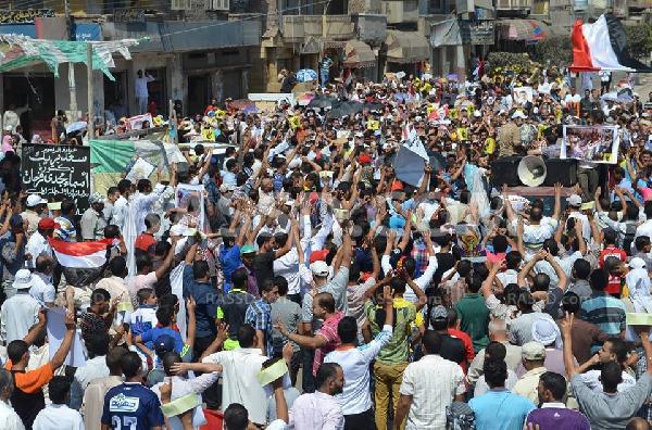 الآلاف بالبحيرة ينتفضون في «جمعة الشهيد» لإسقاط الانقلاب
