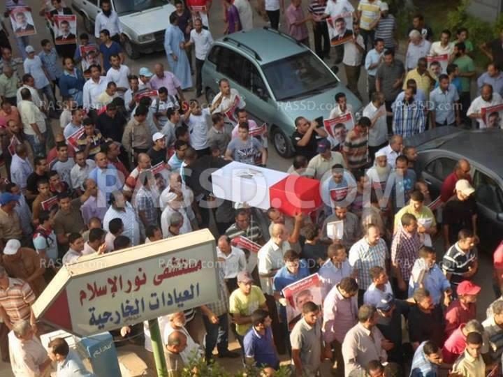 بالصور .. مسيرة حاشدة بالهرم للتنديد بالانقلاب العسكري