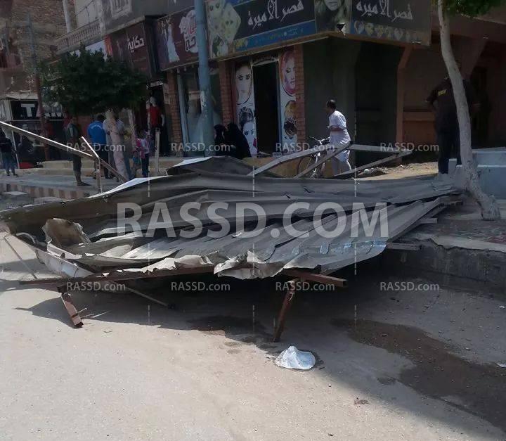 شرطة الدقهلية تعتدي على أكشاك البائعين في دكرنس