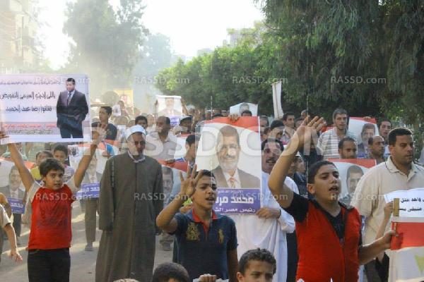 بالصور ..مسيرة حاشدة لرفض الانقلاب بالدقهلية