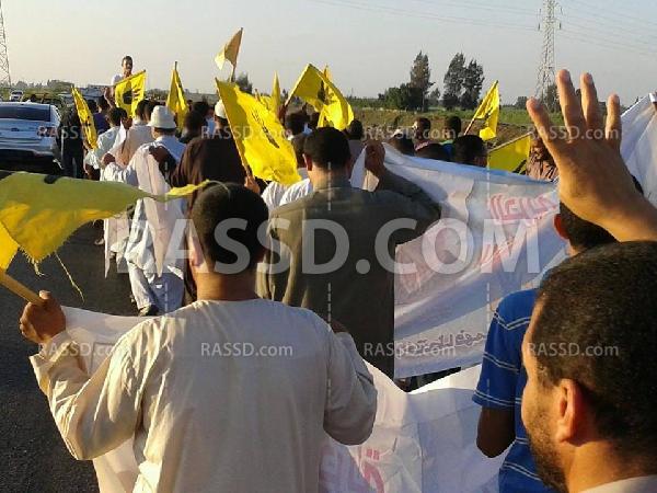 رايات رابعة ترفرف في الرياض تنديدًا بالانقلاب