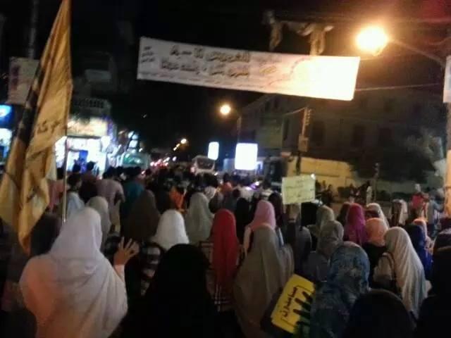 تظاهرة لـ”طلاب ضد الانقلاب” في “بني سويف”