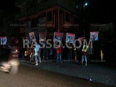 وقفه لأهالى عزبة الصعيد بدمياط لرفض الانقلاب