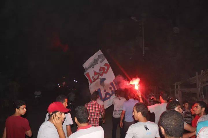 “ألتراس نهضاوي” يتظاهر في دمياط ضد الانقلاب