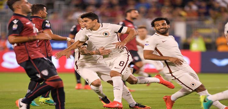 بالفيديو.. صلاح يشارك في تعادل روما أمام كالياري