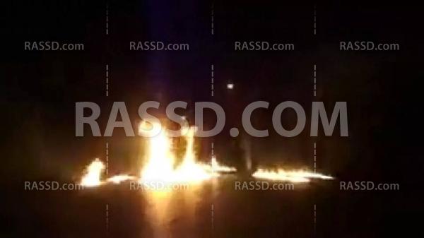 مجهولون يقطعون طريق (بنى سويف- الفيوم) الزراعي