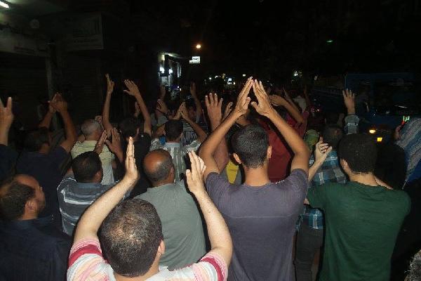 مسيرة مناهضة للانقلاب في المحلة الكبرى