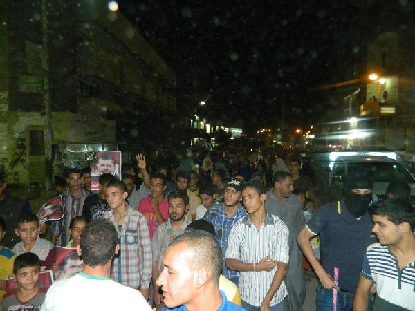 مسيرة مناهضة للانقلاب في طامية بالفيوم