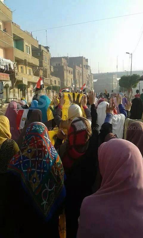 ثوار بركة السبع يطالبون بإنهاء الانقلاب